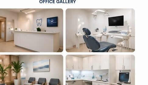 Interior de Huntington Park Dental Clinic con equipo moderno y áreas de tratamiento cómodas